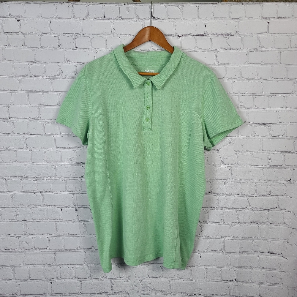 Duluth Trading Co Green Polo Womens 2XL